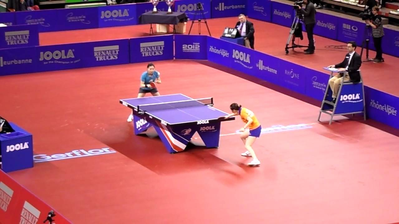Finale Top 12 européen de Tennis de Table 2012 Li Jie (nth) vs Wu