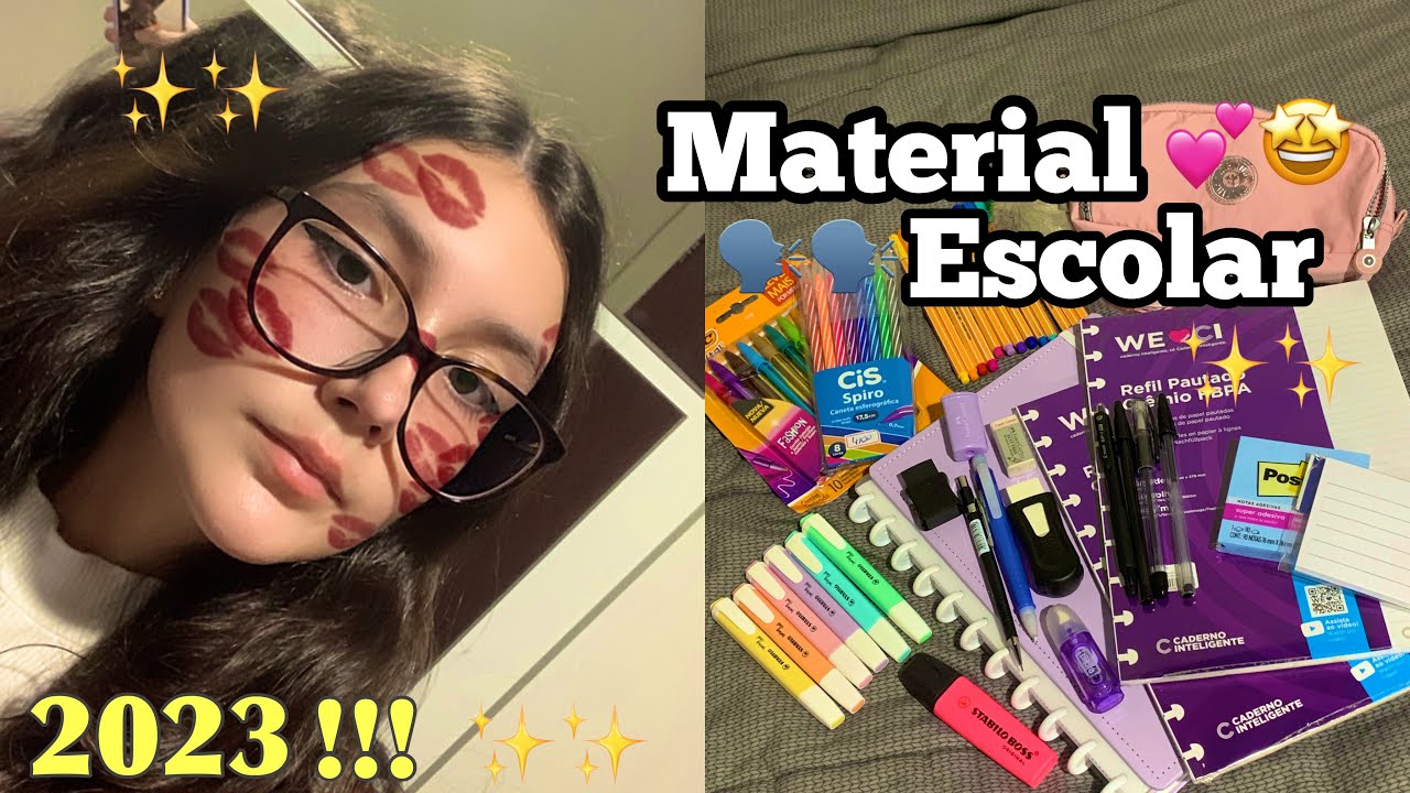 Meu material escolar 2023!!🤩