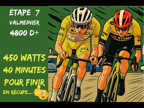 TADEJ POGACAR, MONTÉE DE VALMEINIER EN RÉCUPE 450 WATTS - TOUT VA BIEN