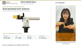 18–40 GHz High-Precision Dual-Polarized Horn Antenna | RFecho