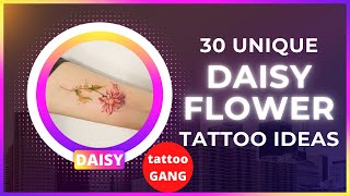 30 Unique Daisy Flower Tattoo Ideas