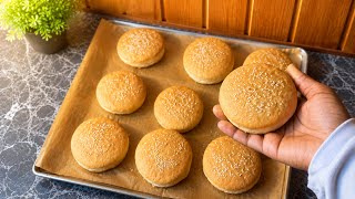 Easy Homemade Burger Buns Recipe | Soft & Delicious Burger Bread