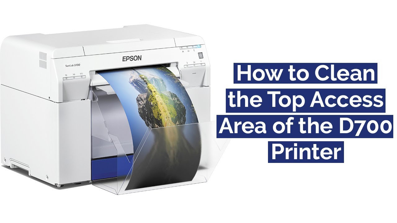 How to Clean the Top Access Area of the D700 Printer