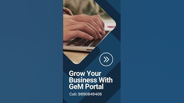 Grow Your Business With GeM Portal #gemportal #tender #governmentemarketplace