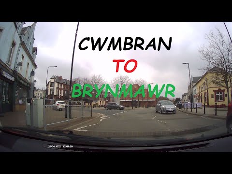 Speeded up car journey from Cwmbran to Brynmawr, South Wales.