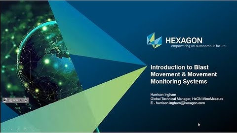 Introduction to Blast Movement and Movement Monitoring Systems