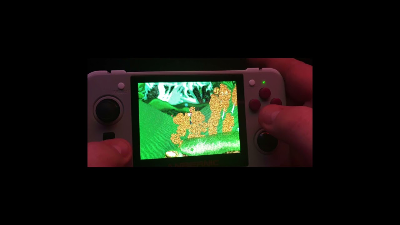 MISTer Mark RG350 HANDHELD NEW IMAGE 2021 ANBERNIC SHOWING DIFFERENT CONSOLES HANDHELDS