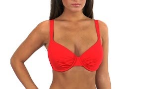 Jantzen Solid D & Dd Cup Underwire Bra Top Swimoutlet