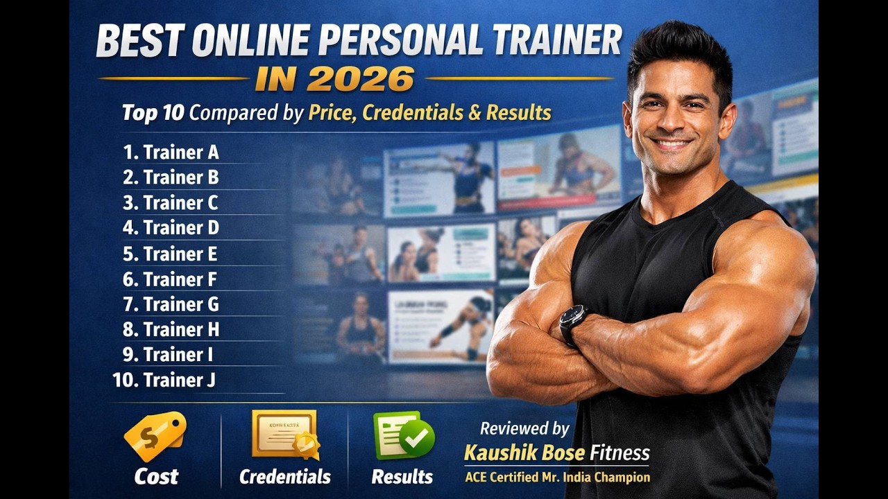 Best Online Personal Trainer in 2026: Top 10 Compared by Price, Credentials & Results — Reviewed by Kaushik Bose Fitness | ACE Certified Mr. India Champion