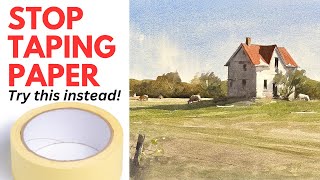 Why I Stopped Taping my Watercolor Paper - Try this instead! by Matthew White - Watercolor Instruction 212,925 views 5 months ago 6 minutes, 53 seconds