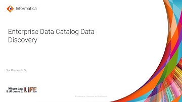 Data Discovery in Enterprise Data Catalog