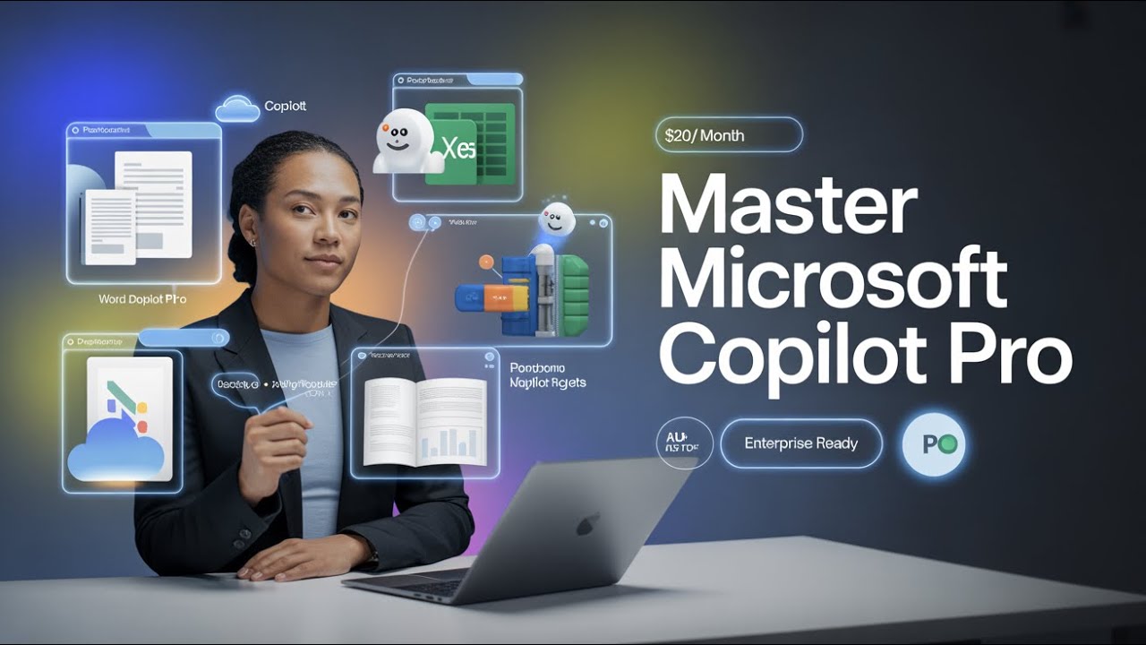 Master Microsoft Copilot Pro — Word, Excel, PowerPoint, Agents & Deep