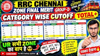 CHENNAI ZONE FINAL MERIT of GROUP-D 2024👌आप अपना खुद गिनने सीख जाओगे✅youtube का सबसे खतरनाक video🔥