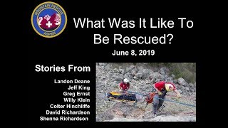 Mountain Rescue Aspen presents: "What Was It Like To Be Rescued?"