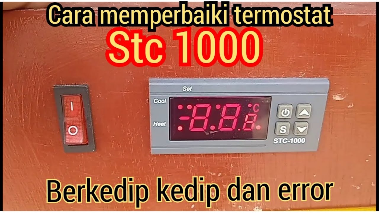 Cara memperbaiki termostat stc 1000 yang berkedip kedip dan error