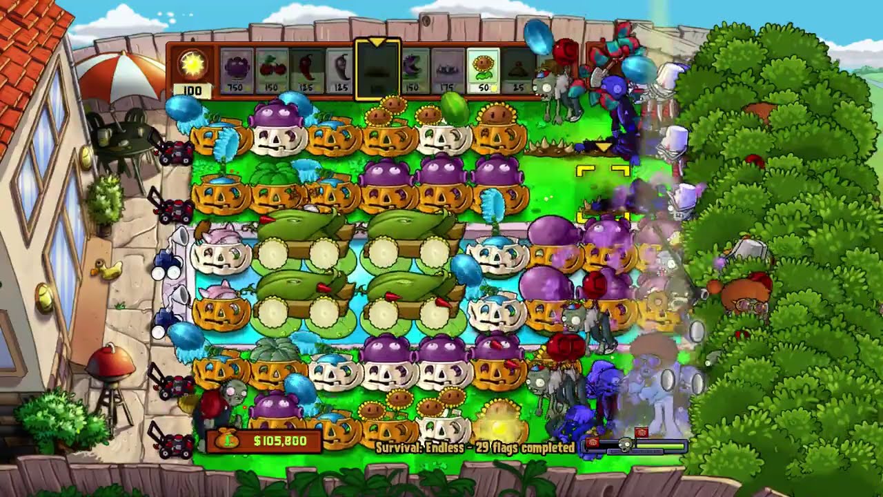 Alive and Planting Achievement Guide Part 15 of 20 Flag 30 Plants Vs Zombies 2009 Walkthrough