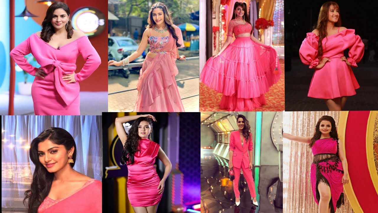 تحدي مين احلى ممثلة هندية باللون الوردي 💓