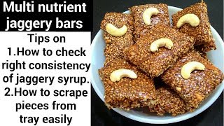 Mixed dry fruits and til chikki/gajak/patti/bars recipe|तिल और सूखे मेवो की खस्ता गजक बनाने की विधि