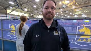  Northeast Invitational, Day 2:  Bill Foley talks about team, including 300m champion. 