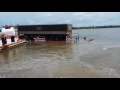 Balsa no Rio xingu quase afunda com carreta
