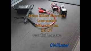 200mw 405nm Blue Violet Laser module Dot with cooling fan DC 12V -- CivilLaser