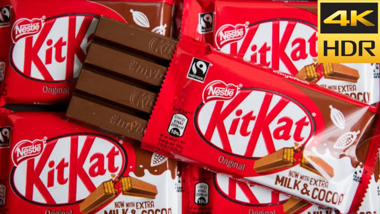Nestle Kitkat Chocolate Bar 🍫 4K 60 FPS YouTube