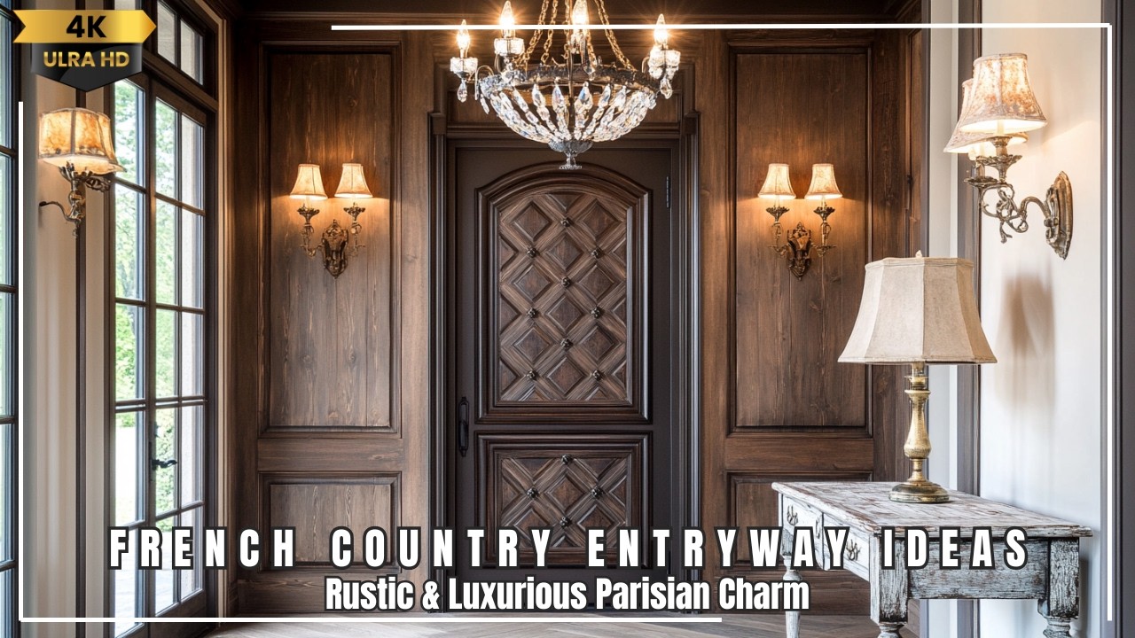 French Country Entryway Ideas: Rustic & Luxurious Parisian Charm 🚪 ...
