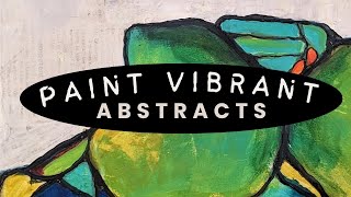 Create a Vibrant Abstract Painting | Acrylic Painting Demo #abstractpainting  #acrylicpainting