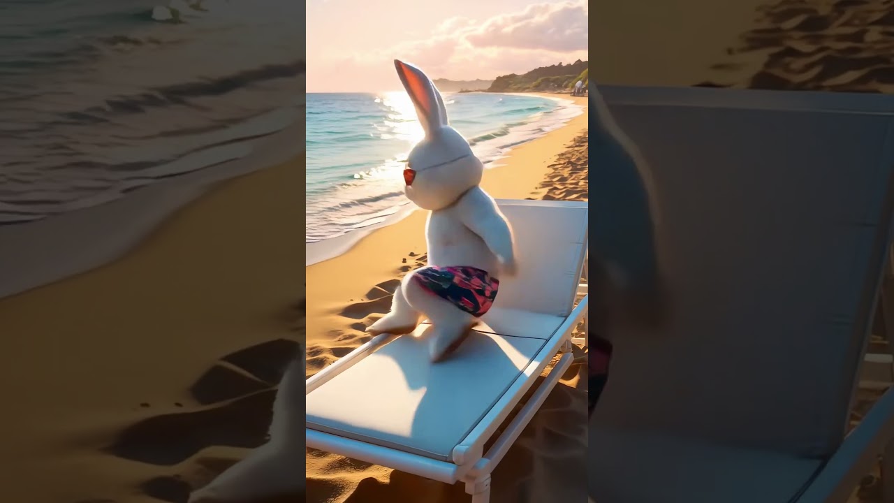 Beach bunny vacation 
