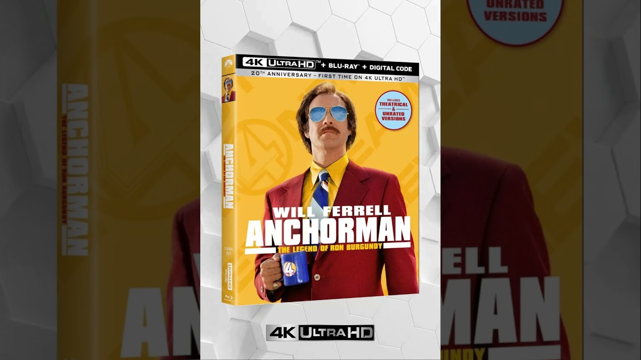 Anchorman: The Legend of Ron Burgundy [4K UHD + Blu-Ray + Digital Copy U.S Version] 