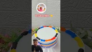 colour full cake design #newcakesdesign #cakedecorating #birthdaycake #cakevideo #shorts #video