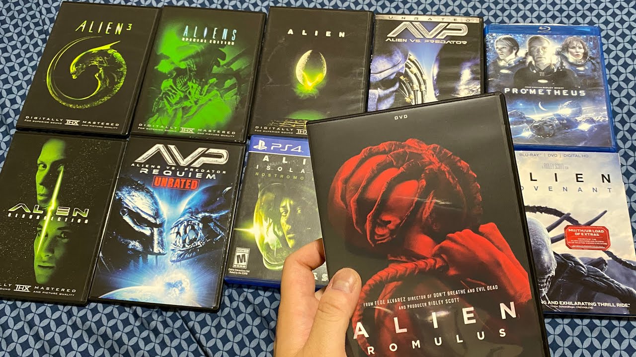 Распаковка DVD «Чужой Ромул» и коллекция фильмов (2025)