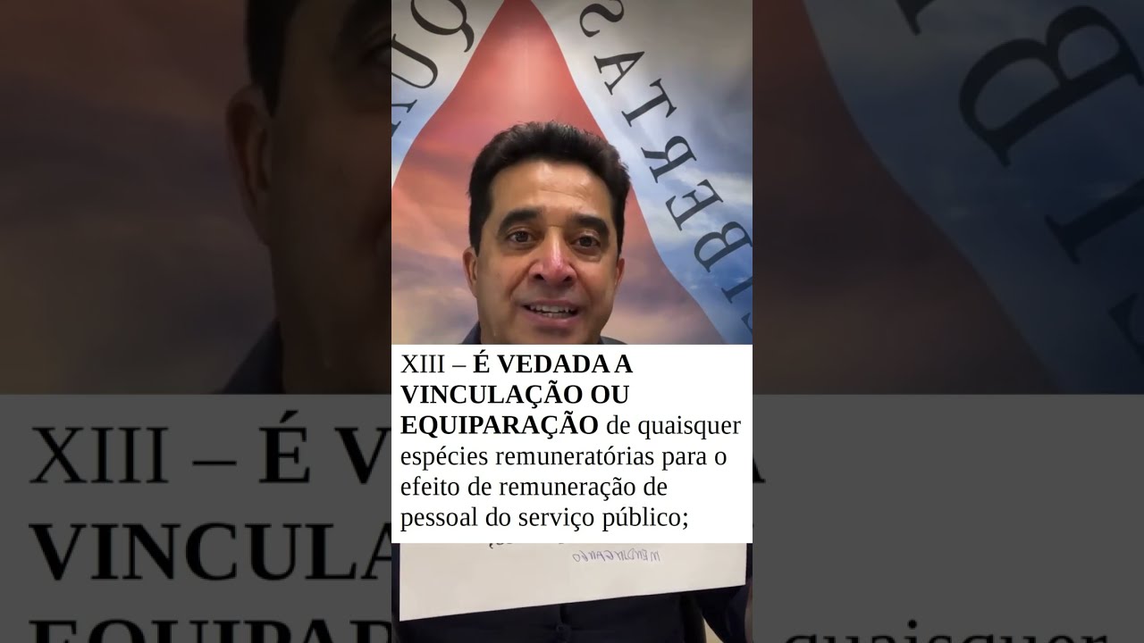 É proíbido vincular salário de servidor. Art.37 Inciso XIII CF/88.