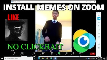 How to Apply Memes on Zoom Classes like 20xxKid