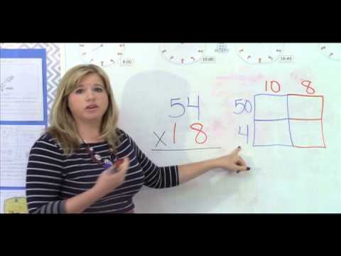 4th Grade Mathematics - Lesson 3: Multi-digit multiplication using the Area Array Model