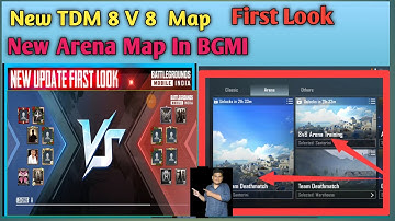 How To Play New 8V8 TDM Santorini Map In BGMI || BGMI Me New TDM ARENA Map In BGMI Kaise Khele #BGMI