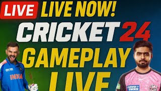 Cricket 24 Live |Career Mode|Chill live stream|must watch giveaway screenshot 1
