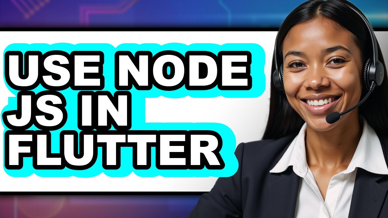How to Use Node Js in Flutter (updated) - YouTube