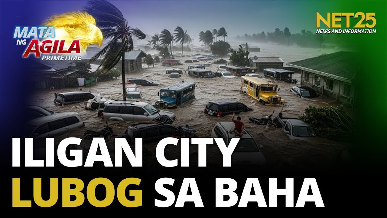 Iligan City, lubog sa baha dahil sa Bagyong Basyang