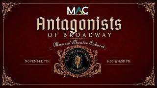 Musical Theatre Cabaret: Antagonists of Broadway 🎙️