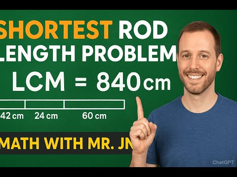 How to Solve LCM Problems  Equal Rods Example GCSE