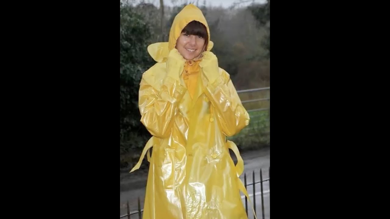 A Splash of Yellow with ASMR of my PVC and plastic raincoats YouTube