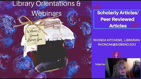 Library Orientations & Webinars Promo