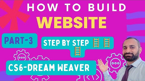 Dream weaver part 3 | How to Insert Tables in a website using Dream Weaver | Merge Cells | Alignment