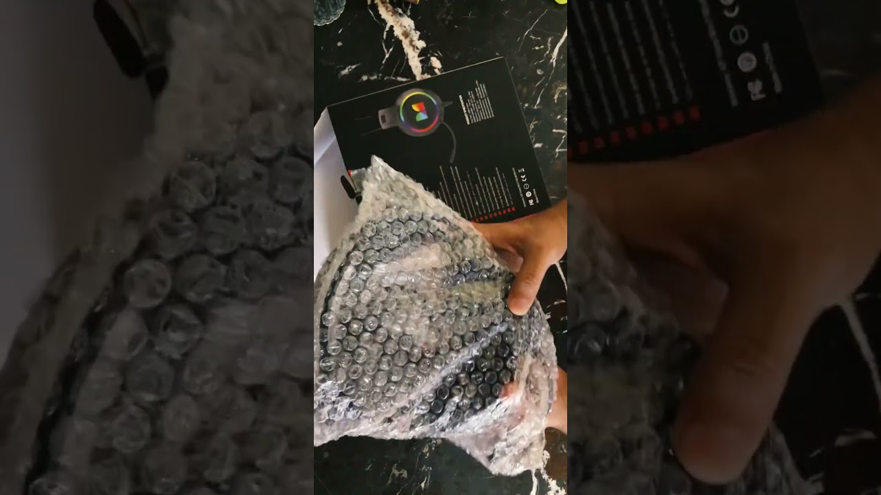 Unboxing Monster Gaming Headphones Rgb Lights | ASMR Unboxing Gaming Headset #shorts #asmrunboxing