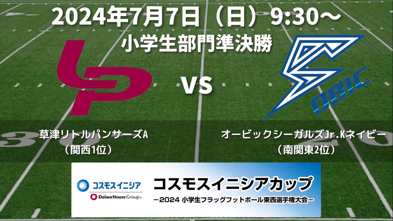 Kusatsu Little Panthers A vs. Obic Seagulls Jr. K Navy [Cosmos