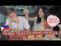 Hubby Tries Filipino Snacks | Camille Co