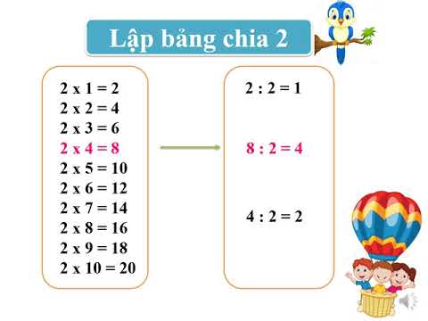 Toán 2 - Bảng chia 2