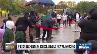 Wilson Elementary School unveils new playground