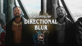 smooth horizontal/x directional blur ; after effects